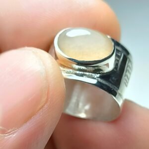 White Moonstone Ring - Silver 925°