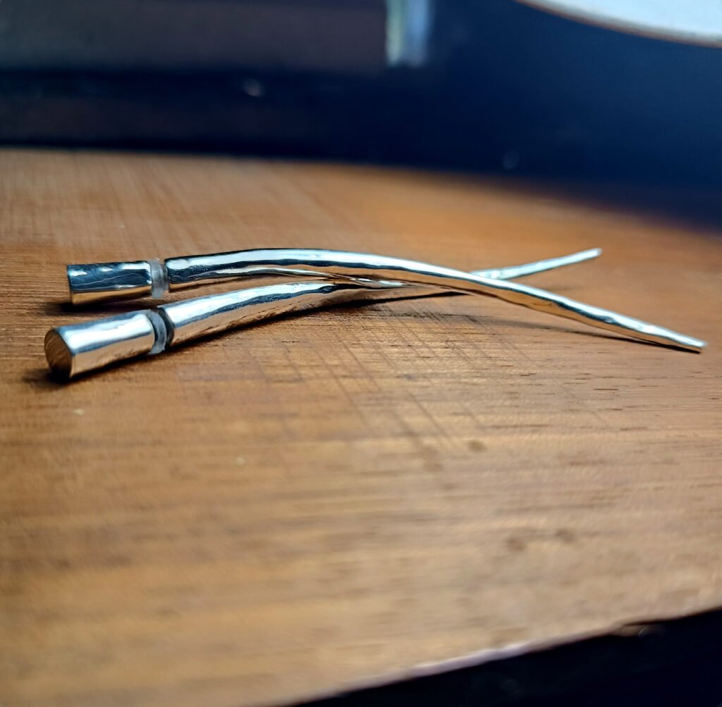 "Needle" Drop Earrings ( 9cm)