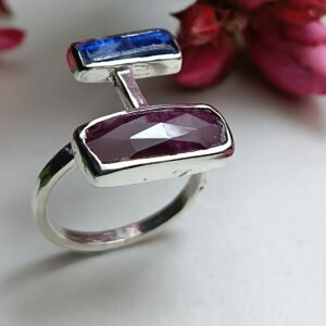 Kyanite & Ruby Ring 2